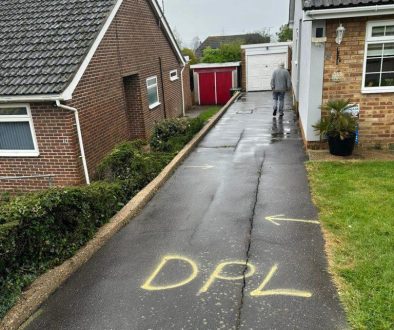 Driveway transformation 2 before