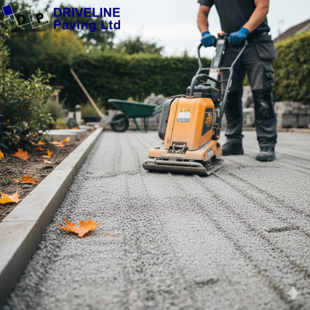 Autumn’s stable ground and mild temperatures make October ideal for compacting and laying durable patio foundations.