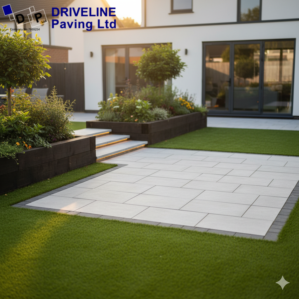 Artificial grass pairs beautifully with patios, paving, and planters—creating clean, cohesive garden designs.