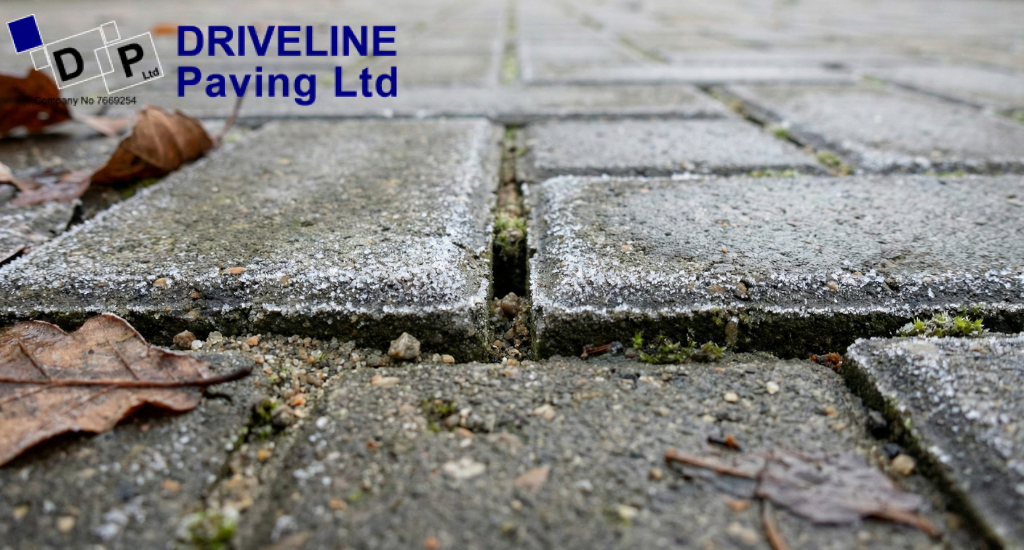 Loss of jointing sand allows moisture in, making block paving more vulnerable to frost movement.