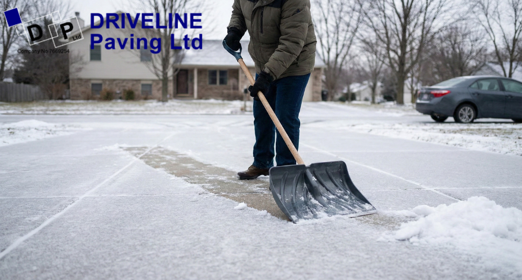 Regular light maintenance helps manage ice and snow without damaging driveway surfaces.