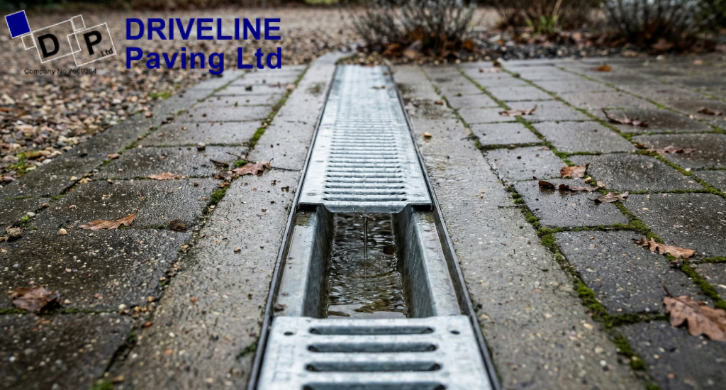 Well-placed drainage channels help remove surface water quickly, reducing winter freeze damage.
