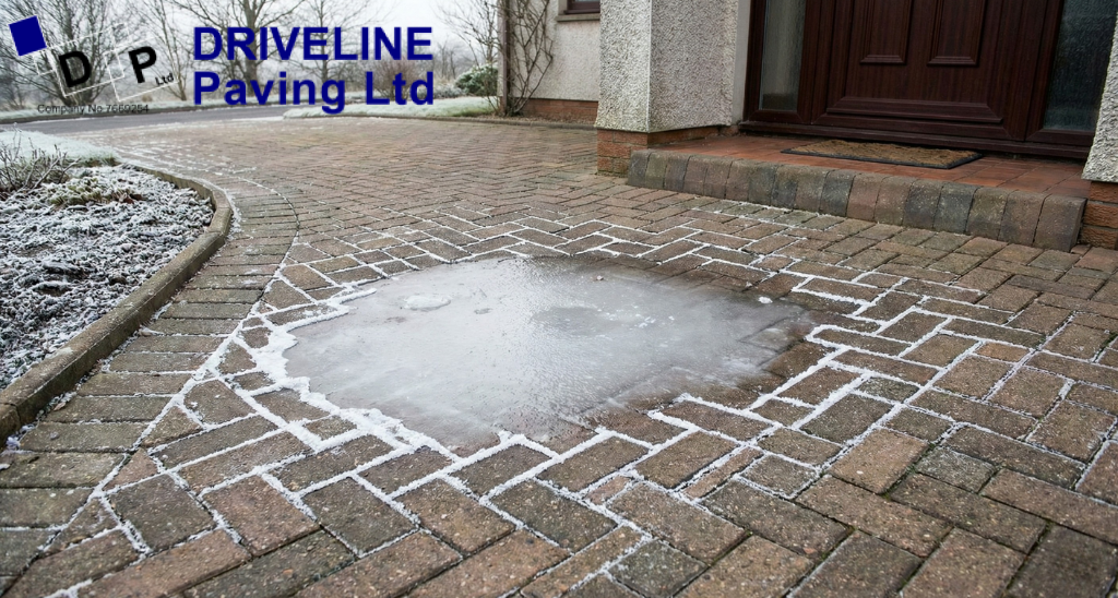 January frost reveals low spots where water freezes repeatedly, increasing both damage and safety risks.