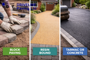 Different types of paving material