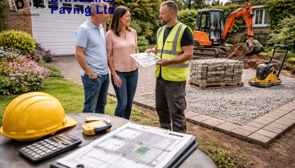 Sudbury residents talking to paving contractors