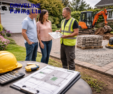 Sudbury residents talking to paving contractors