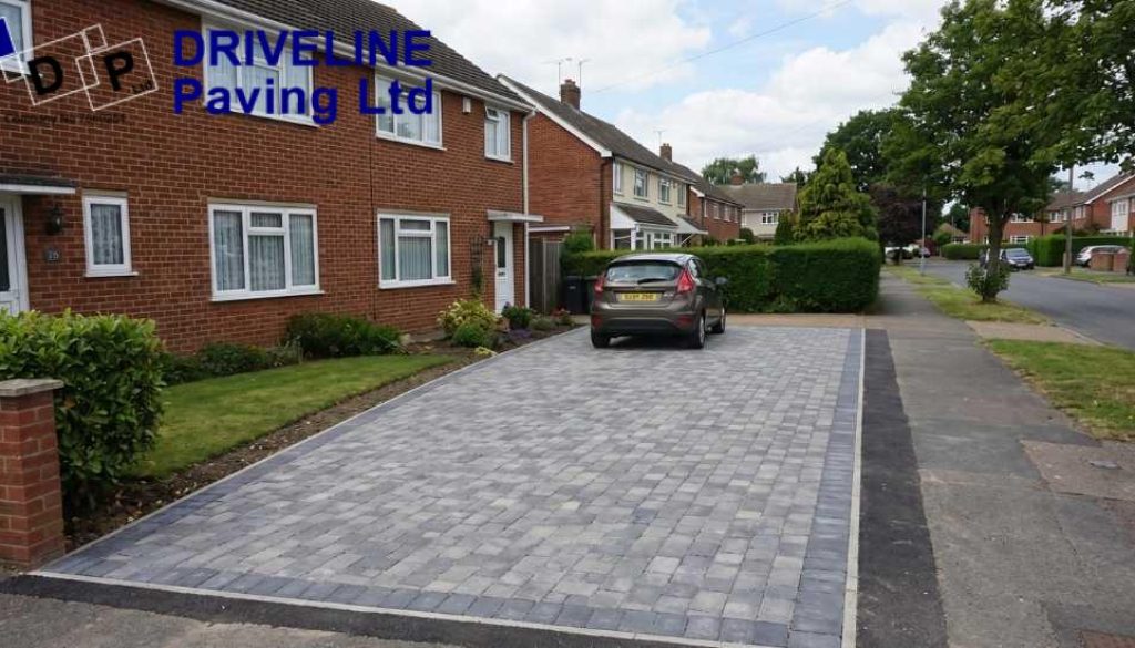 Newly installed driveway in Sudbury