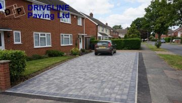 Newly installed driveway in Sudbury