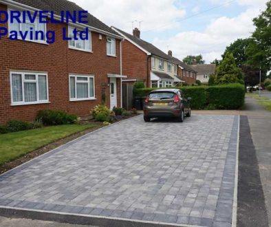 Newly installed driveway in Sudbury