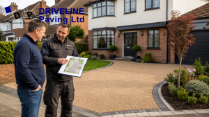 Talks about driveway edging