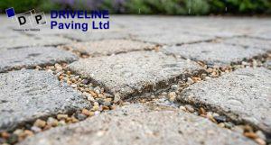 permeable block paving driveway that drains rainwater naturally